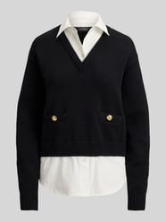 Sweter z dzianiny o kroju regular fit z czystej bawełny od Lauren Ralph Lauren - 12