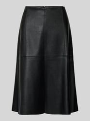 Knielange rok in kunstleerlook van s.Oliver BLACK LABEL - 6
