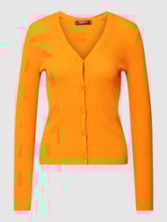 Gebreid jack met ribstructuur, model 'OCEANIA' van Max Mara Studio Oranje - 13