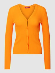 Strickjacke mit Rippenstruktur Modell 'OCEANIA' von Max Mara Studio Orange - 36