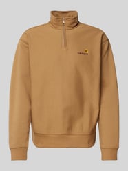 Sweatshirt mit Troyer-Kragen Modell 'AMERICAN SCRIPT' von Carhartt Work In Progress Beige - 39