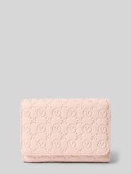 Portemonnee met all-over reliëflogo, model 'Samba' van VALENTINO BAGS Fuchsia - 29