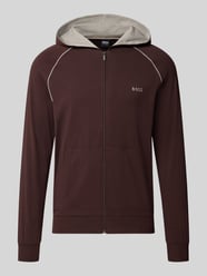 Regular Fit Sweatjacke aus Baumwoll-Mix Modell 'Mix&Match Jacket H' von BOSS - 4