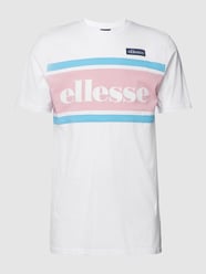 T-shirt met labeldetails van Ellesse Wit - 45