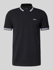 Regular Fit Poloshirt mit Label-Stitching Modell 'Paddy' von BOSS Green - 40