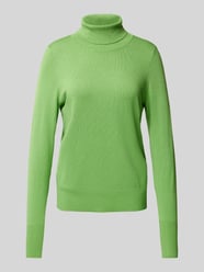 Gebreide pullover met ribboorden van Christian Berg Woman Groen - 27