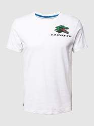 T-Shirt mit Label-Print Modell 'Croczilla' von Lacoste Weiß - 7