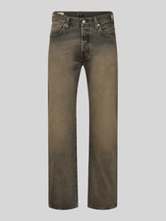 Straight fit jeans van puur katoen Model '501® ORIGINAL' van Levi's® - 3