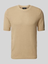 T-shirt in tricotlook van Antony Morato Beige - 31