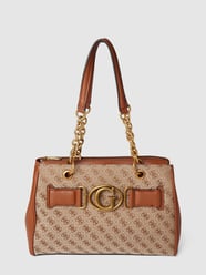 Handtasche mit Allover-Label von Guess - 16