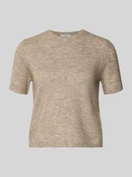 Kurzarm Strickpullover mit Woll-Anteil Modell 'NEKKA' von MANGO Beige - 2