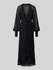 Avondjurk met volants, model 'KASSIA' van Bardot - 12