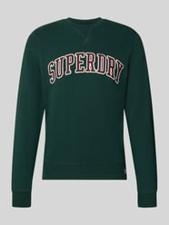 Regular Fit Sweatshirt aus Baumwoll-Mix mit Logo-Stickerei von Superdry - 5