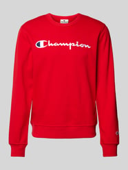 Sweatshirt mit Label- und Logo-Stitching von CHAMPION Rot - 5