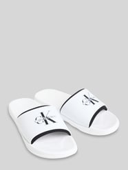 Klapki basenowe z nadruk z logo od CK Calvin Klein - 6