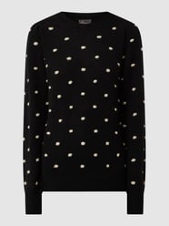 Pullover aus Alpakamischung mit Punktmuster  von Princess Goes Hollywood Schwarz - 28