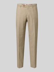 Slim Fit Anzughose in melierter Optik Modell 'Paco' von CG – CLUB of GENTS Beige - 4