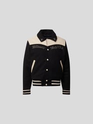 College-Jacke mit Label-Stitching von Billionaire Boys Club Grau / Schwarz - 36