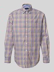 Regular Fit Freizeithemd mit Button-Down-Kragen von Christian Berg Men Bordeaux - 4