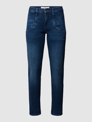 Jeans mit Label-Patch Modell 'Merrit' von Brax Blau - 21