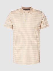 Poloshirt mit Logo-Muster von Karl Lagerfeld Beige - 36