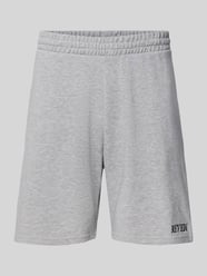 regular fit sweatshorts met labelstitching van REVIEW - 34