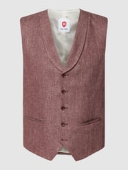 Anzugweste mit Allover-Muster Modell 'Paddy' von CG - Club of Gents Rot - 9