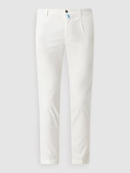 Joggingbroek met bandplooien, model 'Lyon' - ‘Futureflex' van Pierre Cardin Wit - 8