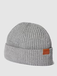 Beanie mit Label-Detail Modell 'FISHERMAN' von Gant Grau - 43
