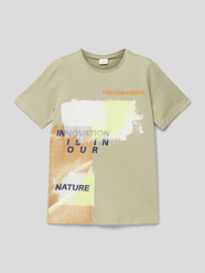 T-Shirt mit Motiv-Print von s.Oliver RED LABEL Grün - 13