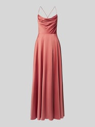 Abendkleid mit Wasserfall-Ausschnitt von V.M. Orange - 43