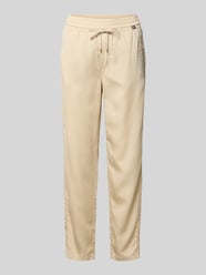 Joggingbroek van lyocell met tunnelkoord, model 'RHODOS' van Marc Cain Beige - 38