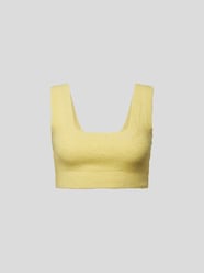 Crop Top in Strick-Optik von Heron Preston for CK Gelb - 14