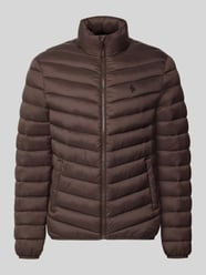 Regular fit gewatteerd jack met geborduurd logo van REVIEW - 6