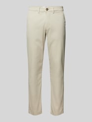 Slim Fit Chino aus Baumwoll-Mix Modell 'MILES' von Selected Beige - 6