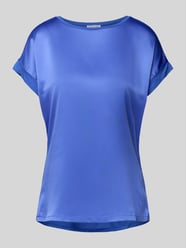 Blusenshirt mit geripptem Rundhalsausschnitt von Christian Berg Woman - 9