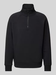 Sweatshirt mit Troyer-Kragen Modell 'Saggel' von BOSS Green Schwarz - 29