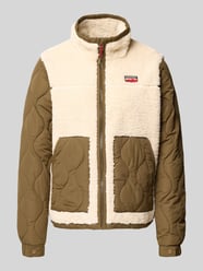 Regular fit jack met imitatiebont, model 'FLEECE' van Superdry Beige - 3