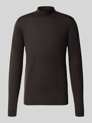 Gebreide pullover van scheerwol met opstaande kraag van ROY ROBSON Beige - 40