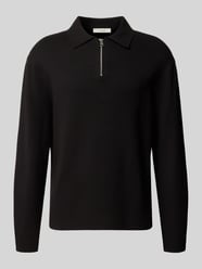 Pullover mit Half Zip Polokragen von Selected - 3