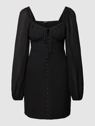 Mini-jurk met knoopsluiting, model 'MIA' van Gina Tricot Grijs / zwart - 13