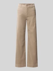 Regular Fit Hose mit Cordstruktur von Christian Berg Woman Beige - 36