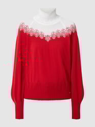 Rollkragenpullover aus Merinowolle  von Dale of Norway Rot - 16