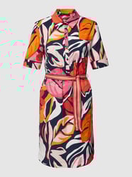 Knielanges Kleid mit Allover-Muster von Betty Barclay Rot - 38