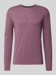Gebreide pullover van katoen met ronde hals van Christian Berg Men Fuchsia - 35