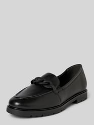 Loafers van leer met profielzool van Tamaris - 34