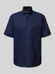 Comfort Fit Business-Hemd mit Kentkragen von Eterna Blau - 36