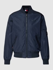 Bomberjacke mit Label-Detail von Tommy Hilfiger Blau - 44