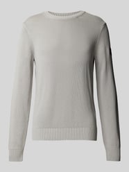 Sweter z dzianiny z dodatkiem lnu model ‘TAIL’ od ECOALF - 28