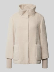 Relaxed Fit Jacke mit langen Strickbündchen und Twillfutter von s.Oliver BLACK LABEL Beige - 2